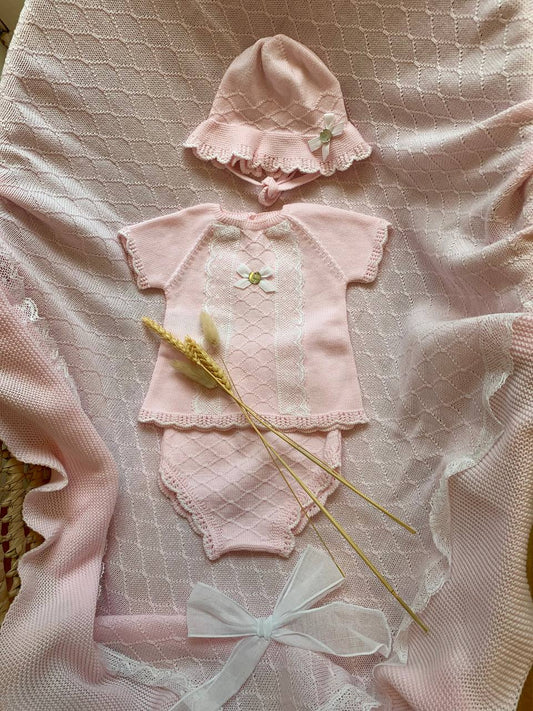 COORDINATO PAGLIACCETTO IN FILO ROSA PAZ RODRIGUEZ