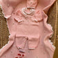 COORDINATO IN FILO ROSE