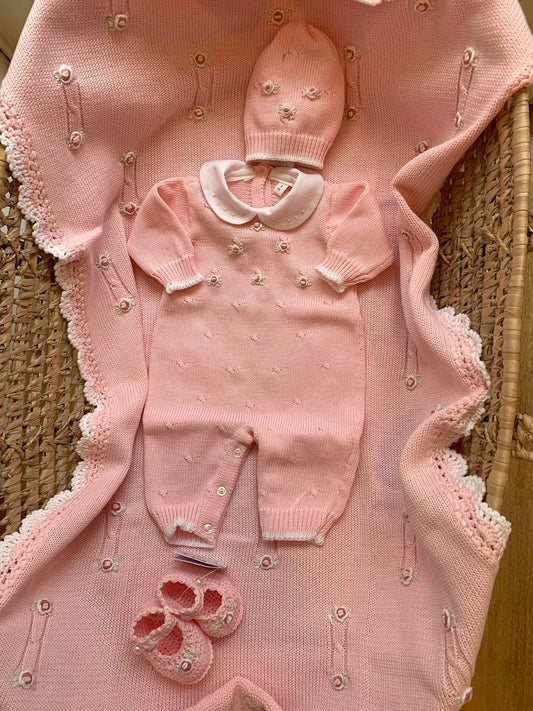 COORDINATO IN FILO ROSE