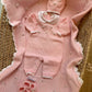 COORDINATO IN FILO ROSE