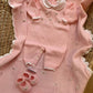 COORDINATO IN FILO ROSE