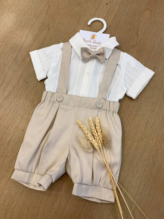 COMPLETO BRETELLE PANNA-BEIGE
