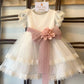 ABITO CERIMONIA TULLE CON FIORE