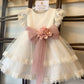 ABITO CERIMONIA TULLE CON FIORE
