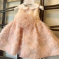 ABITO ROSA FIORI IN TULLE