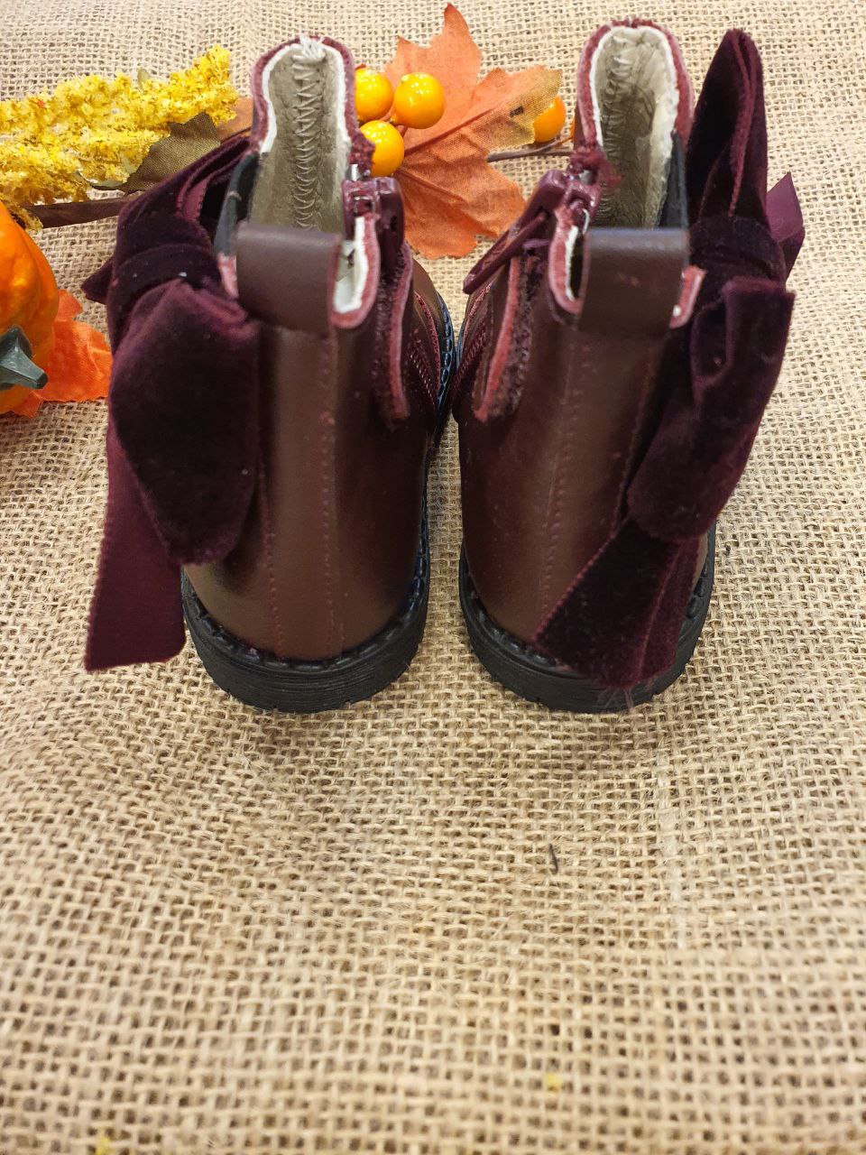 STIVALETTO CON FIOCCO BORDEAUX PANYNO