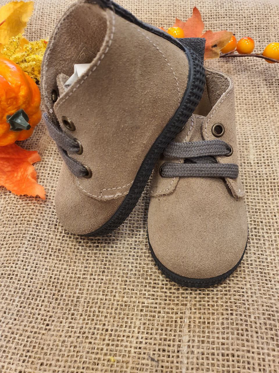 STIVALETTO IN CAMOSCIO BEIGE BATILAS