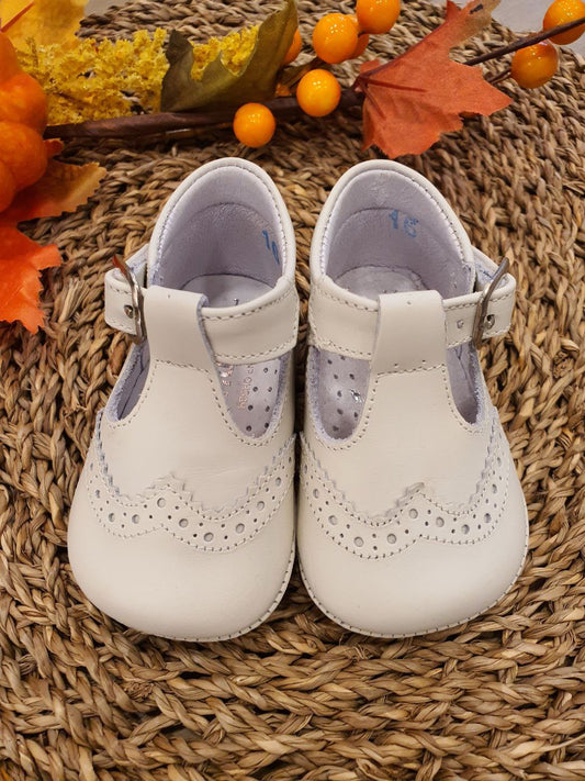 SCARPINA CON RICAMO PANNA INDICE