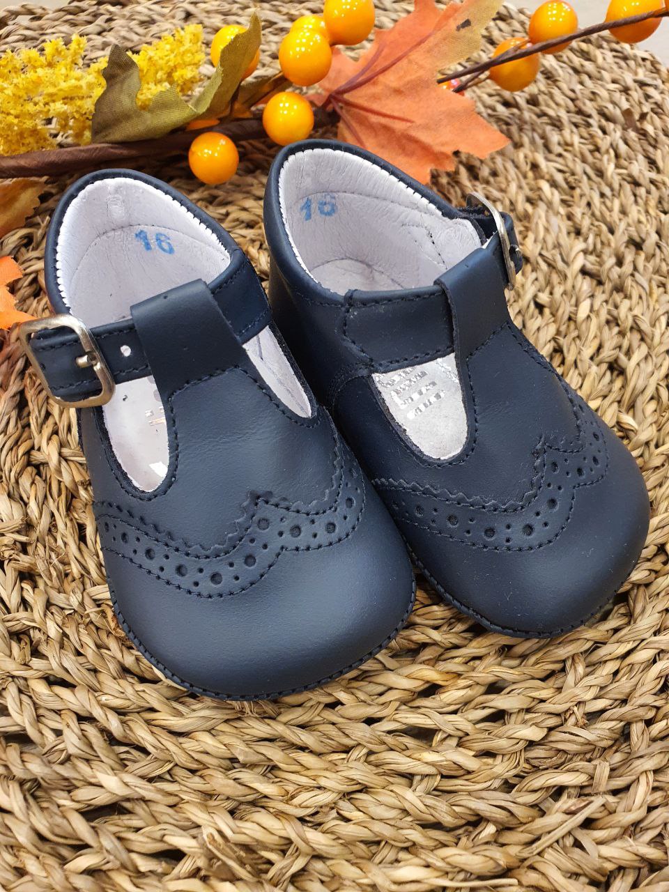 SCARPINA CON RICAMO BLU INDICE