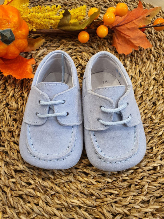 MOCASSINO IN CAMOSCIO AZZURRO INDICE