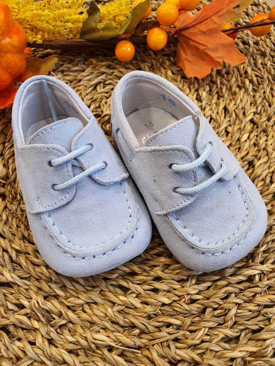 MOCASSINO IN CAMOSCIO AZZURRO INDICE