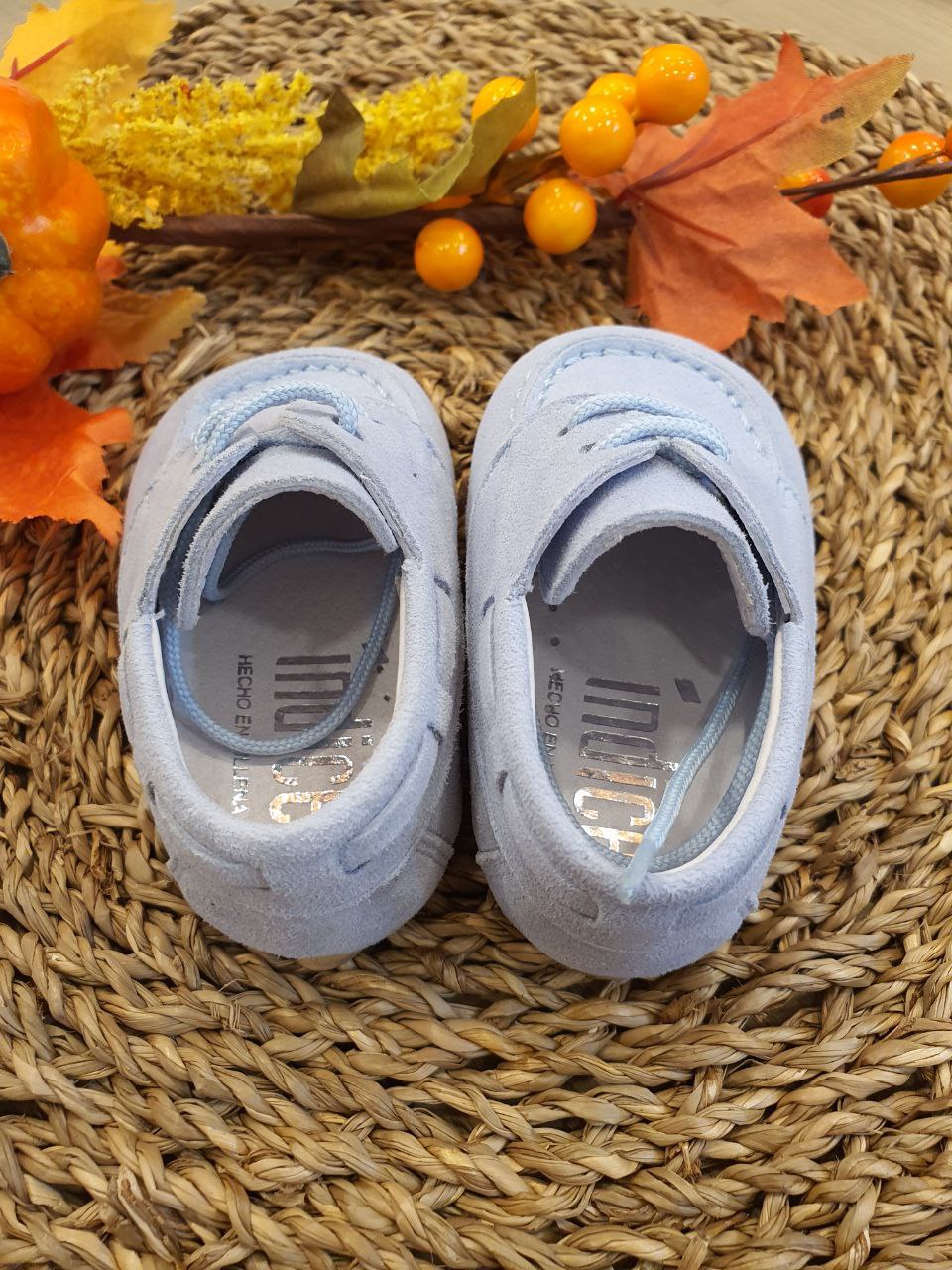 MOCASSINO IN CAMOSCIO AZZURRO INDICE