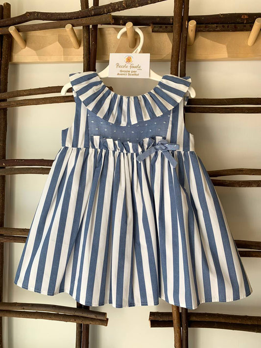 VESTITO A RIGHE BLU DEL SUR