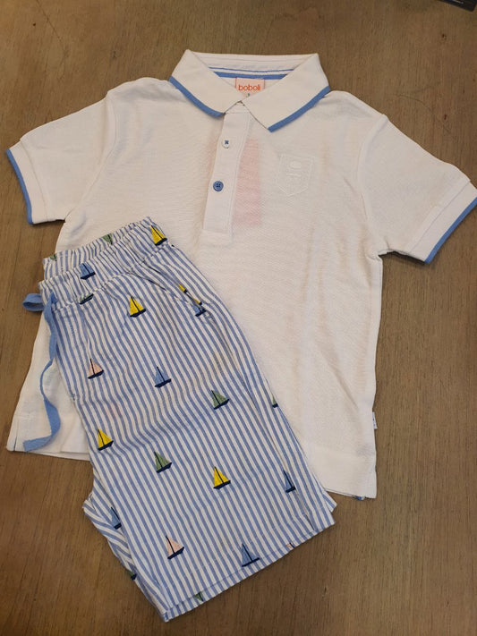 COMPLETO POLO E SHORTS BARCHETTE