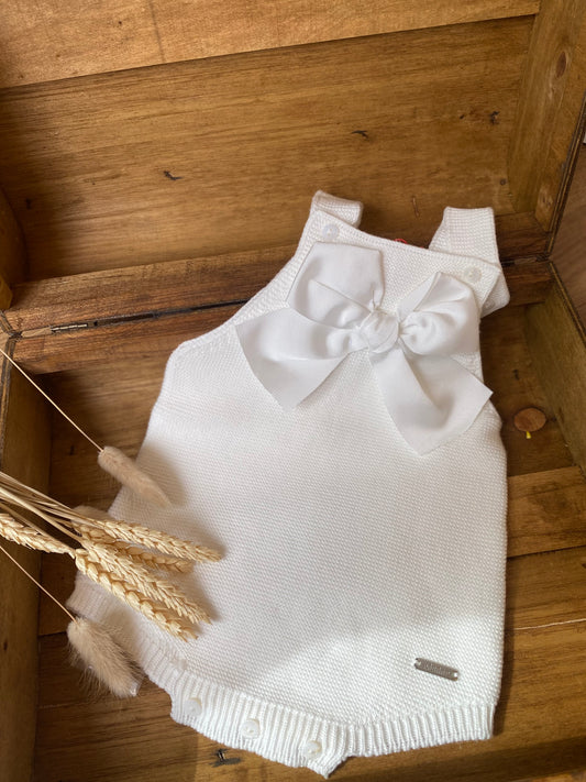 Pagliaccetto fiocco bianco