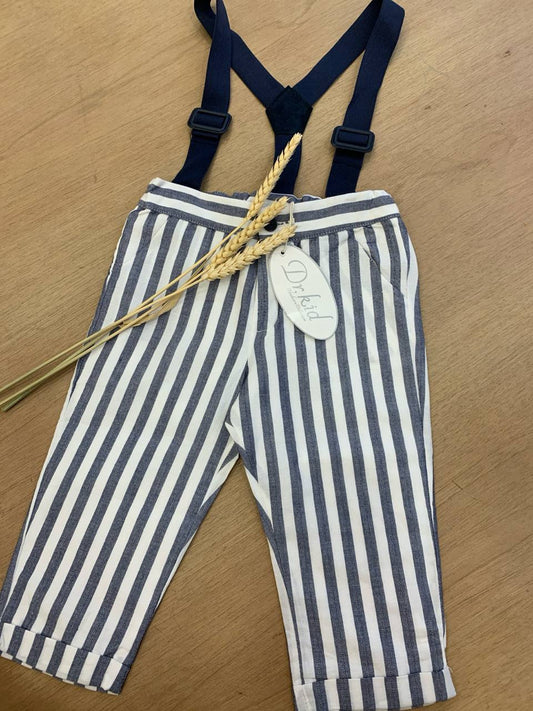 Pantalone con bretelle