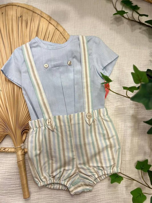SALOPETTE CON CAMICIA