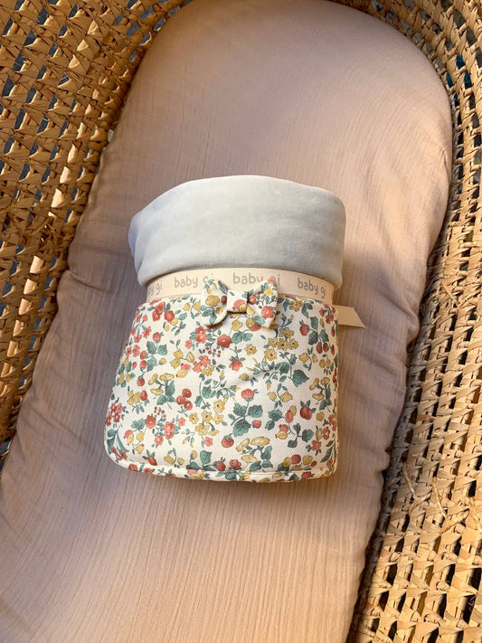 Coperta ciniglia verde floreale BABY GI