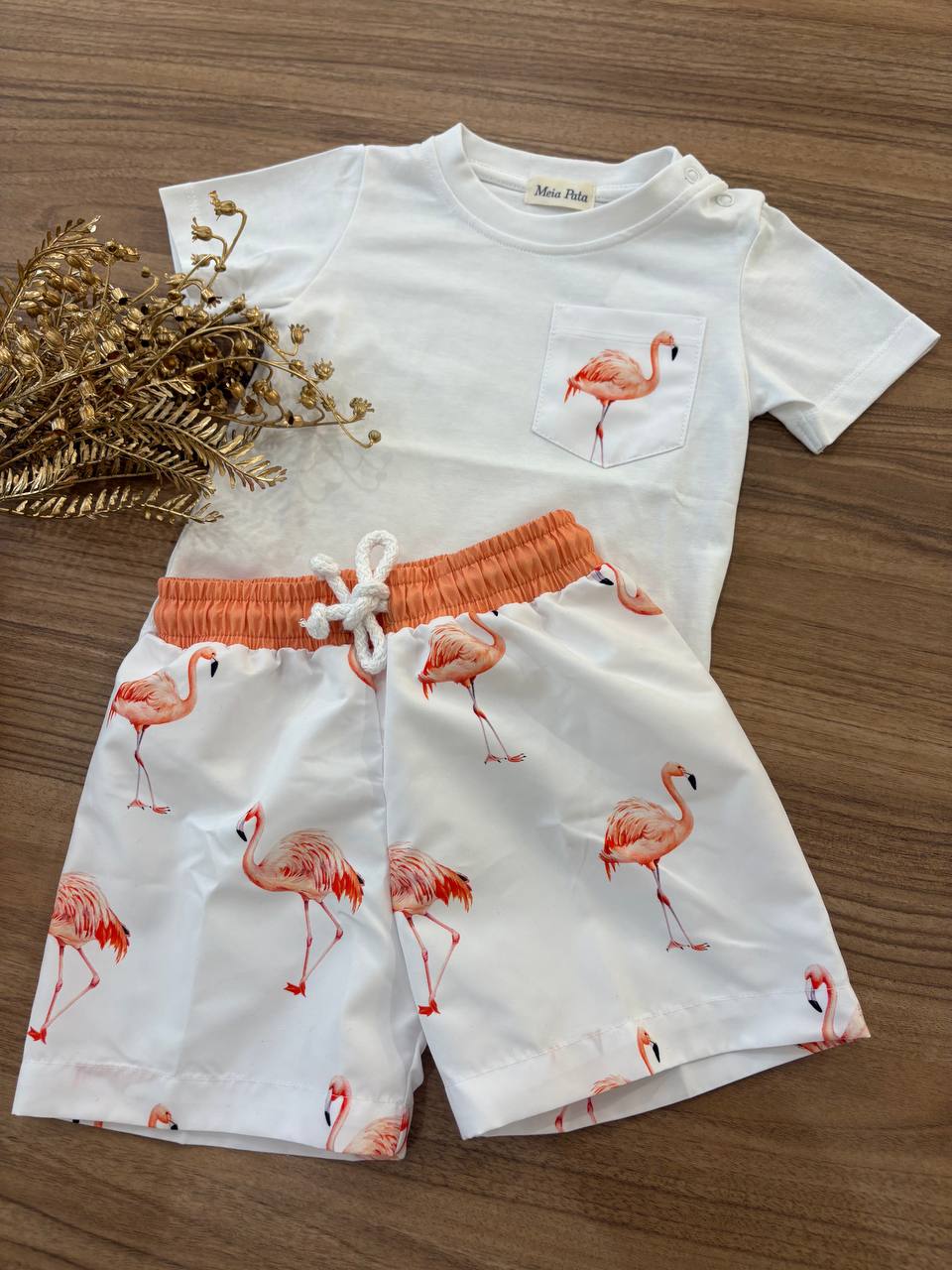 T-shirt e COSTUME FENICOTTERI MEIA PATA