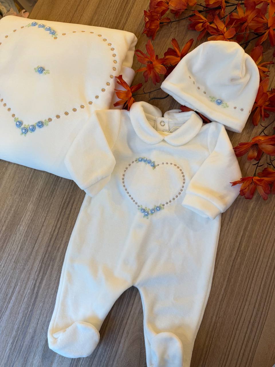 Coordinato "CUORE DI ROSELLINE"BISOU