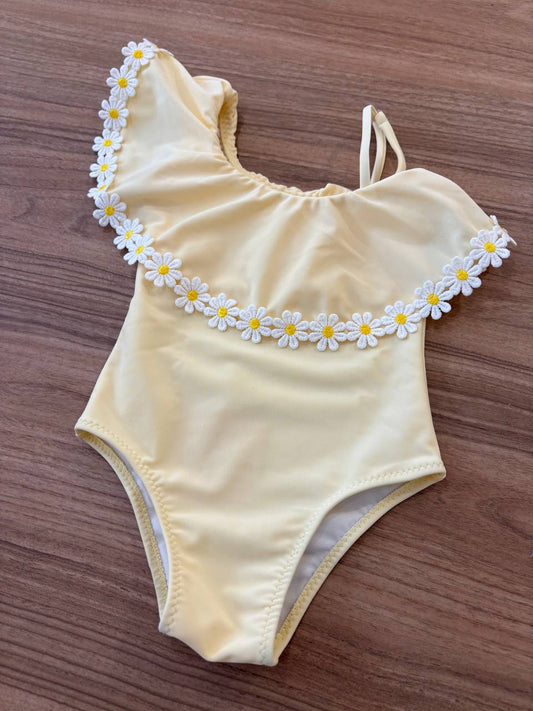 Costume intero GIALLO Fiorellini NUNÙ