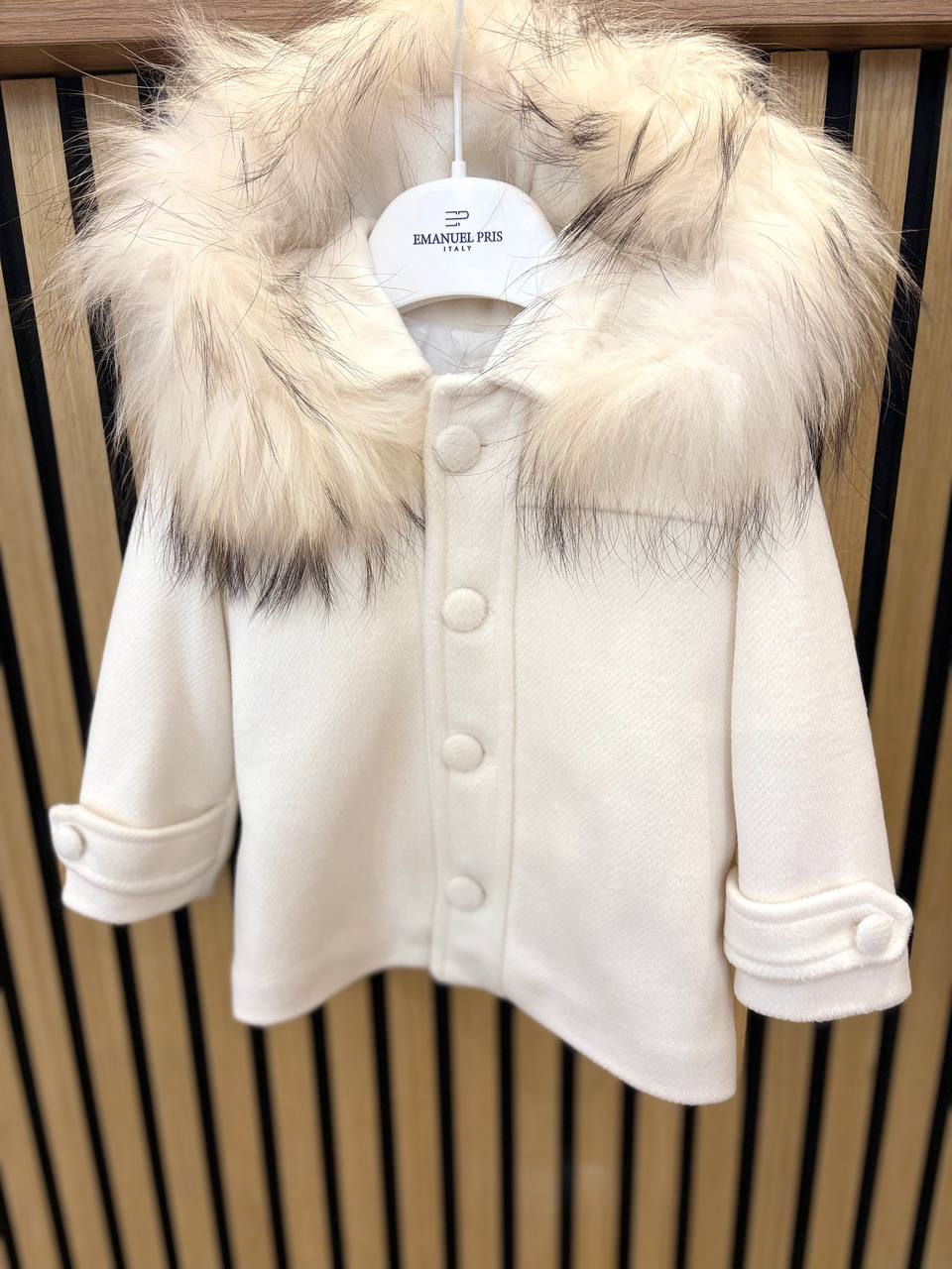 Cappottino PANNA CON PELLICCIA GUGU GAGA
