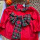 Vestito FIOCCO TARTAN ROSSO