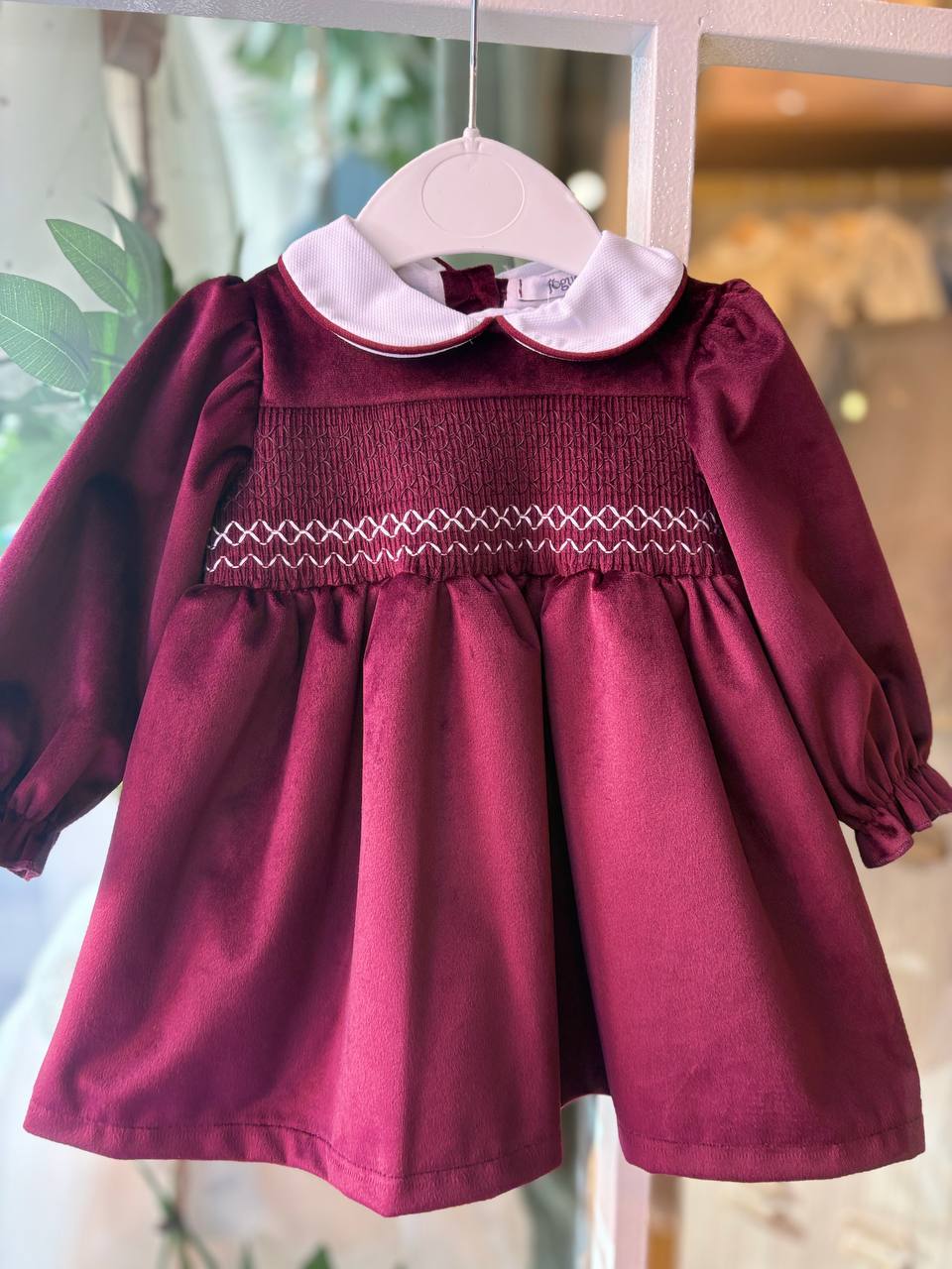 Abito BORDEAUX PUNTO SMOCK