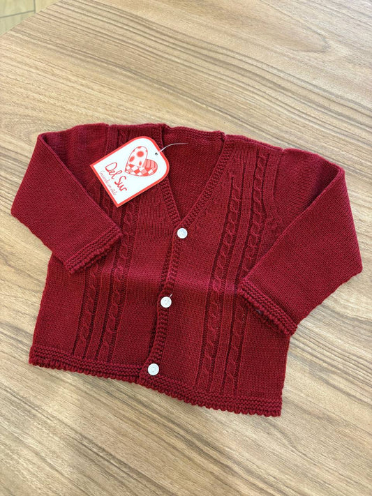 Cardigan BORDEAUX DEL SUR