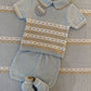 PAGLIACCETTO AZZURRO BIANCO E BEIGE JULIANA