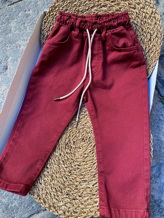 Pantalaccio bordeaux NEVER TOO