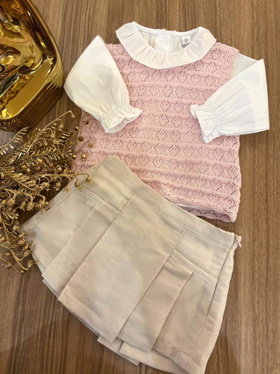 Gilet TRAFORATO ROSA MINIBANDA