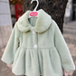 Cappottino ECO-PELLICCIA VERDE MENTA DEL SUR