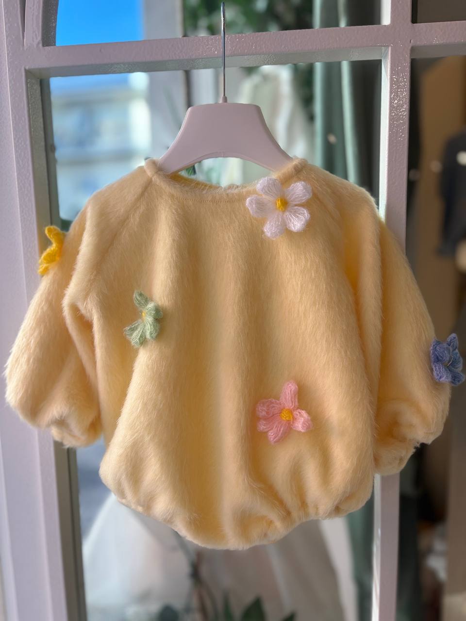 Pagliaccetto GIALLO PASTELLO CON FIORI COCÓ ET MAMÁ
