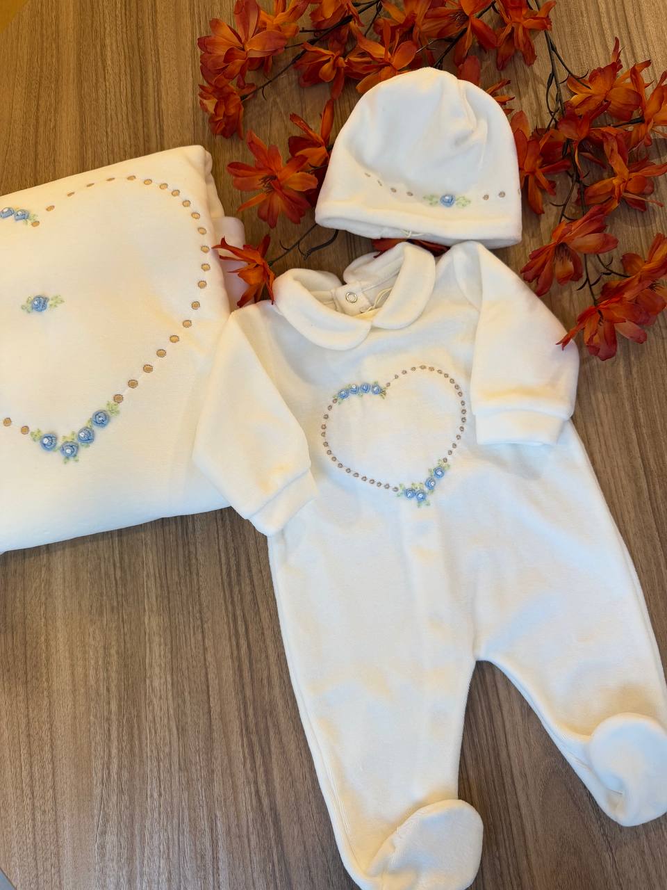 Coordinato "CUORE DI ROSELLINE"BISOU
