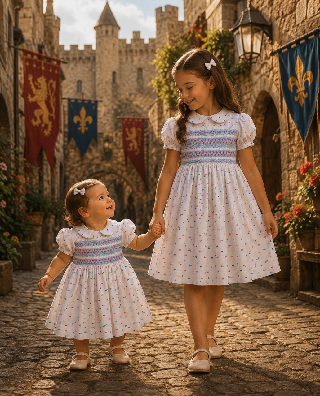 Abito MULTICOLOR PUNTO SMOCK NAXOS