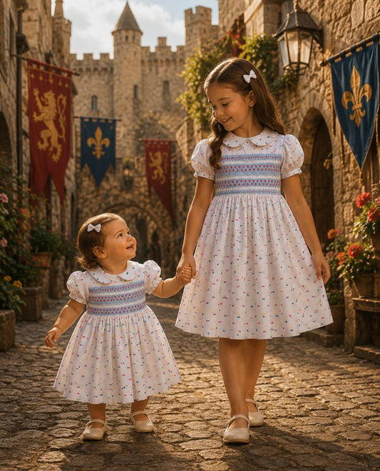Abito MULTICOLOR PUNTO SMOCK NAXOS