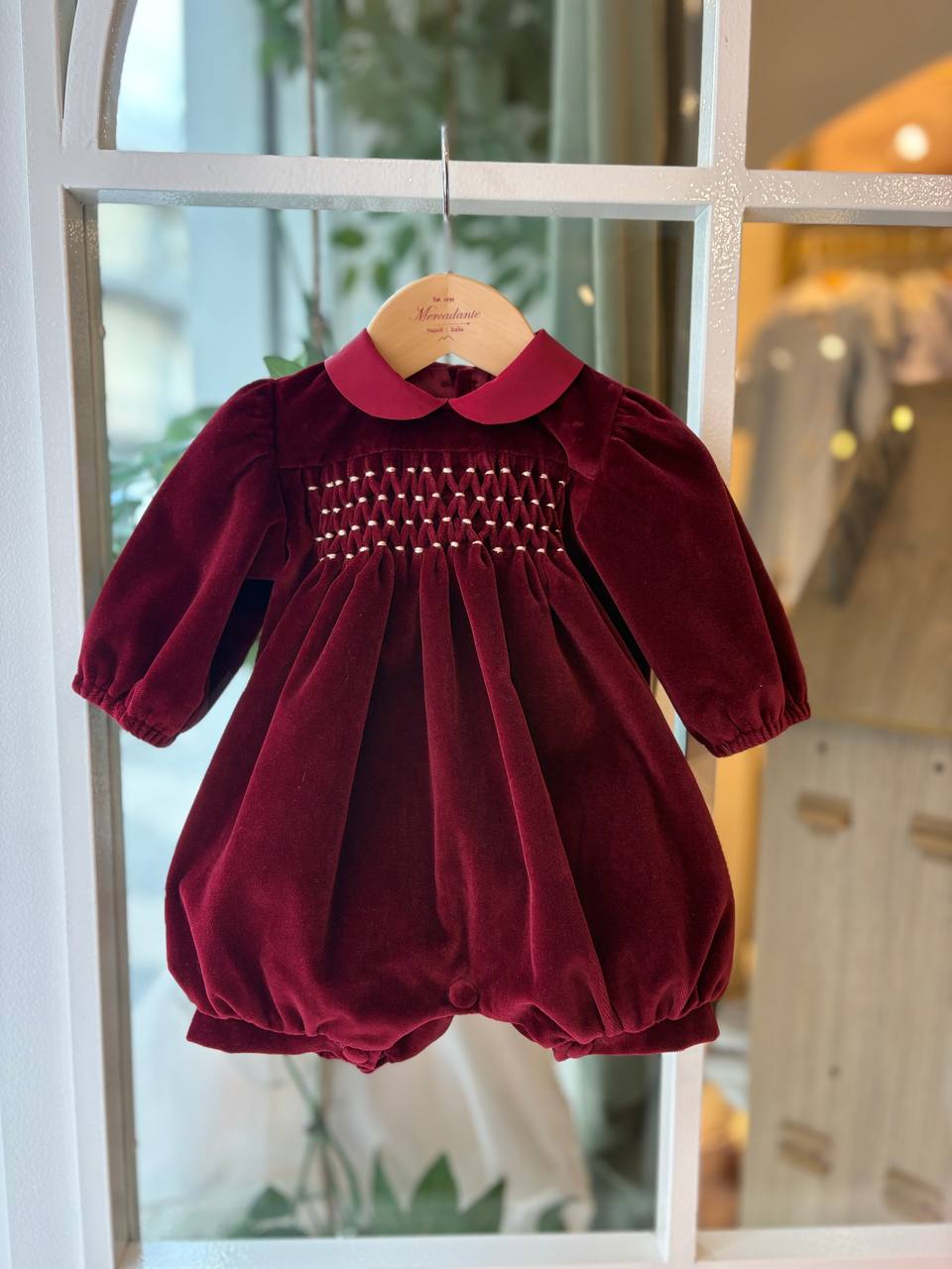 PAGLIACCETTO Bordeaux PUNTO SMOCK MERCADANTE