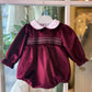 PAGLIACCETTO PUNTO SMOCK BORDEAUX