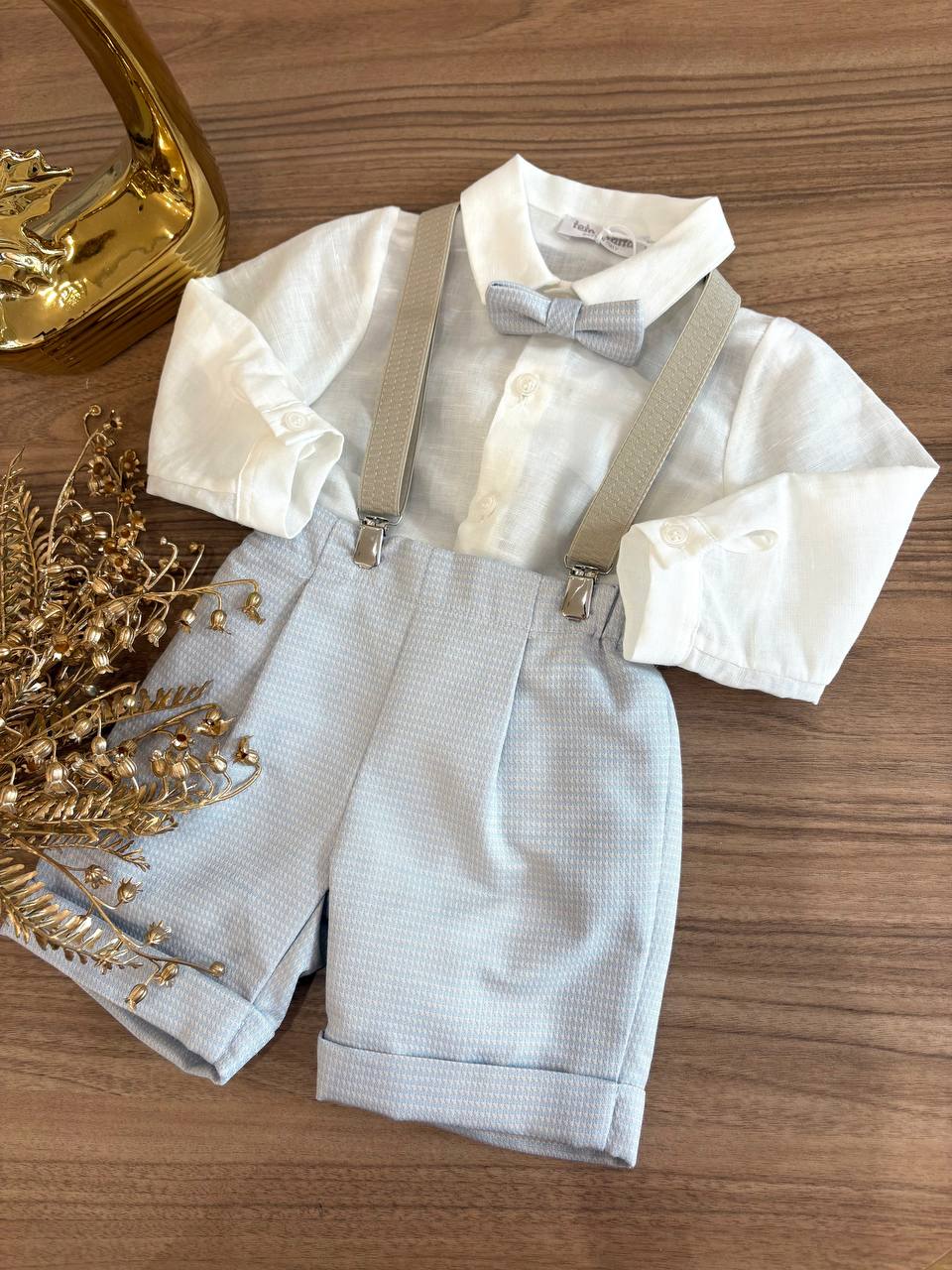 PAGLIACCETTO CON BRETELLE PANNA&POLVERE TETO E TATTA