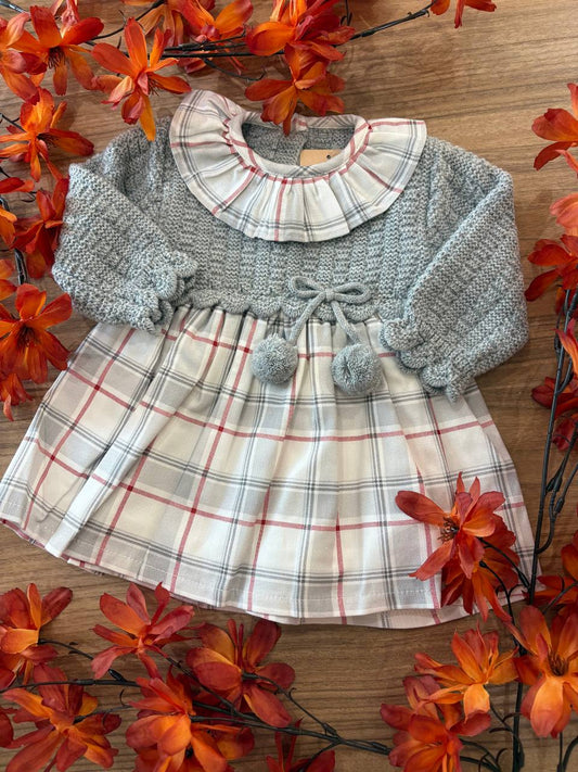 Abitino GRIGIO QUADRI BABY FASHION