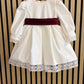 Abito PANNA CON FASCIA BORDEAUX GUGU GAGA