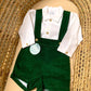 Salopette in velluto verde JULIANA