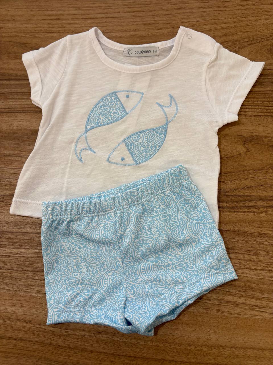 T-shirt e COSTUME CELESTE PESCIOLINI CALAMARO