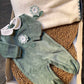 Coordinato nascita VERDE Fiore LALALÙ