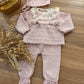 Tutina spezzata FIOCCHETTI ROSA ANTICO SARDON