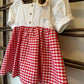VESTITO QUADRI ROSSO DEL SUR