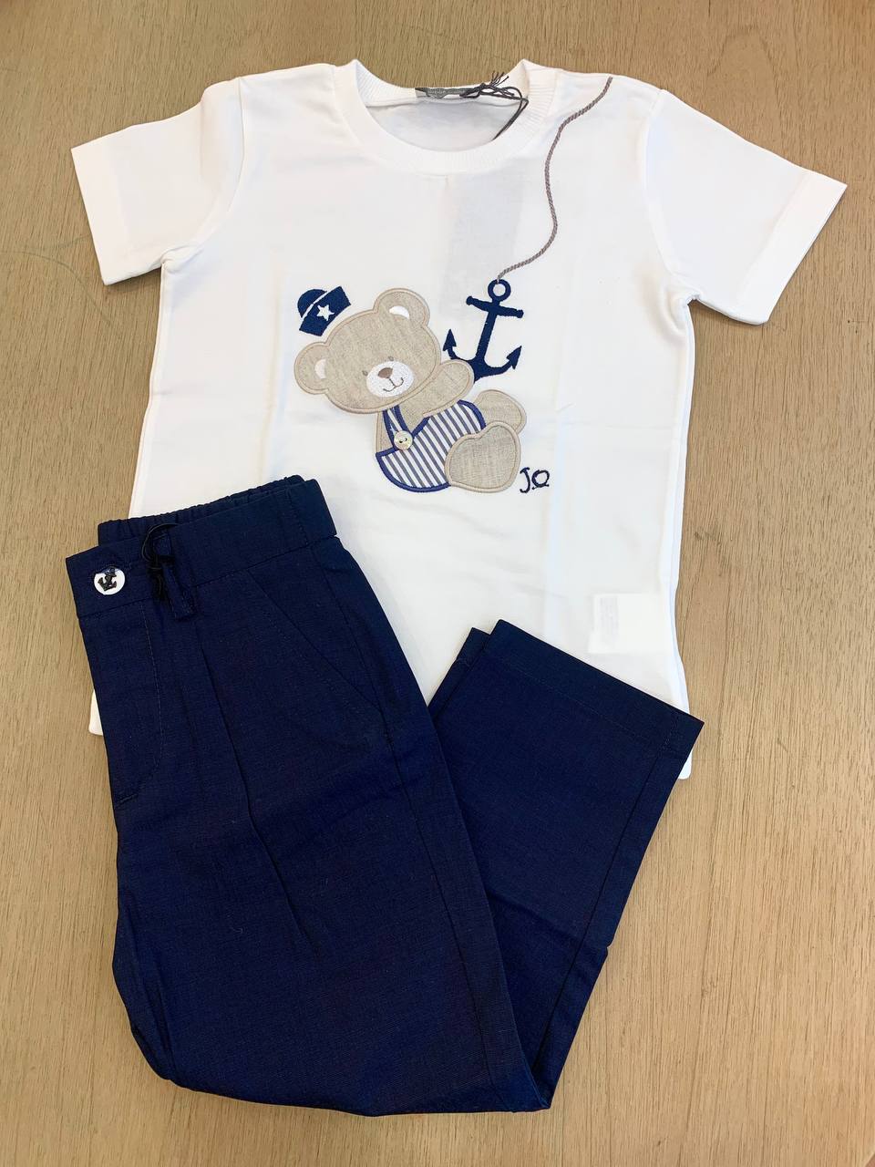 Completo t-shirt orso marinaio e pantalone Daniele alessandrini
