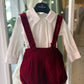 Abito in velluto BORDEAUX EMANUEL PRIS