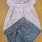 Completo camicia e shorts di Jeans DR KID